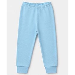Babyhug Cotton Knit Full Sleeves Solid Thermal Set - Blue