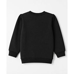 Babyhug Heavy Gauge 100% Cotton Terry Knit Full Sleeves Sweatshirt With Text Print Pack of 2 - Pink & Black