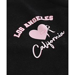 Babyhug Heavy Gauge 100% Cotton Terry Knit Full Sleeves Sweatshirt With Text Print Pack of 2 - Pink & Black