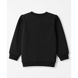 Babyhug Heavy Gauge 100% Cotton Terry Knit Full Sleeves Sweatshirt With Text Print Pack of 2 - Pink & Black