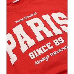 Babyhug Heavy Gauge Terry Knit Sweatshirt with Full Sleeves and Cherries Print Pack of 2 - Red & Cream