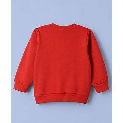 Babyhug Heavy Gauge Terry Knit Sweatshirt with Full Sleeves and Cherries Print Pack of 2 - Red & Cream