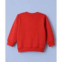 Babyhug Heavy Gauge Terry Knit Sweatshirt with Full Sleeves and Cherries Print Pack of 2 - Red & Cream