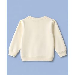 Babyhug Heavy Gauge Terry Knit Sweatshirt with Full Sleeves and Cherries Print Pack of 2 - Red & Cream