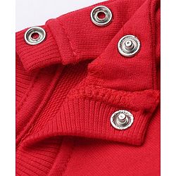Babyhug 100% Cotton Terry Full Sleeves Sweatshirts With Fruits Print Pack of 2 - White & Red