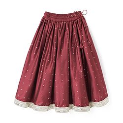 Babyhug Chiffon Woven Sleeveless Chinnon Foil Printed Choli & Lehenga Set With Dupatta Set - Maroon
