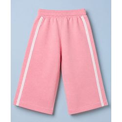 Babyhug 100% Cotton Terry Knit Full Sleeves Striped Top and Pant Set - Pink