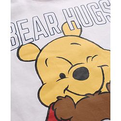 Babyhug Disney Single Jersey Knit Full Sleeves T-Shirt & Pyjama Night Suit with Winnie the Pooh Graphics - White