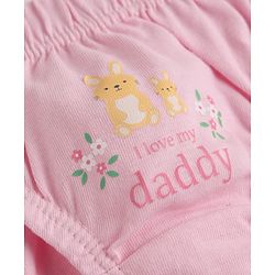 Babyhug 100% Cotton Single Jersey Knit Panties With Floral & Polka Dots Print Pack of 3 - Pink Orange & White