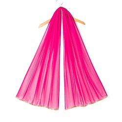 Babyhug Woven Georgette Lehenga Choli and Dupatta Set with Sleeveless and Floral Embroidery in Pink for 2-3 Years