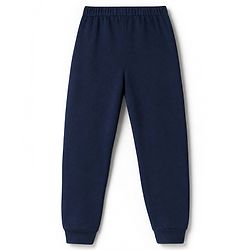 Babyhug Velour Knit Full Sleeves Lovely Foil Printed Front Open Winter Wear Suit - Navy Blue