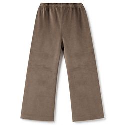 Babyhug Velour Knit Full Length Solid Wide Legged Fleece & Woollen Pant - Brown
