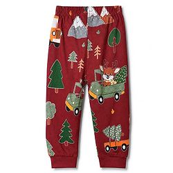 Babyhug 100% Cotton Knit Full Sleeves Co-Ords T-Shirt & Pyjama Night Suit with Animal Print - Maroon