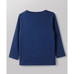 Babyhug 100% Cotton Knit Full Sleeves Tshirts With Vehicle Print Pack Of 3 - Orange & Blue