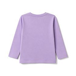 Babyhug Marvel 100% Cotton Single Jersey Knit T-Shirt with Full Sleeves and Spiderman Graphic Print - Lavender