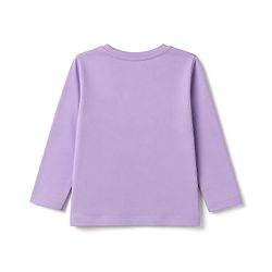 Babyhug Marvel 100% Cotton Single Jersey Knit T-Shirt with Full Sleeves and Spiderman Graphic Print - Lavender
