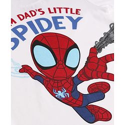 Babyhug Marvel Cotton Single Jersey Knit T-Shirt with Full Sleeves and Spiderman Print in White for 6-9 Months