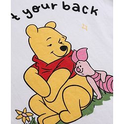 Babyhug Disney Single Jersey Knit Full Sleeves T-Shirt & Pyjama Night Suit with Winnie the Pooh Graphic - White
