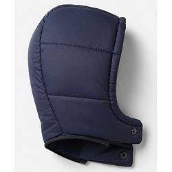 Babyhug Woven Hooded Padded Quilted Winter Jacket with Full Sleeves and 9 Embroidered Patch with Cut & Sew - Navy Blue