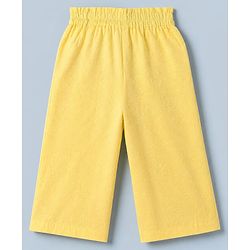 Babyhug 100% Cotton Knit Half Sleeves Top and Pants Set - Yellow