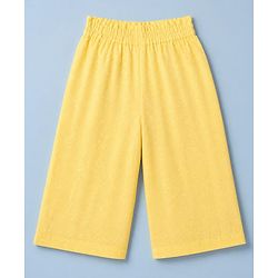 Babyhug 100% Cotton Knit Half Sleeves Top and Pants Set - Yellow