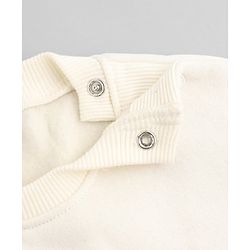 Babyhug Heavy Gauge Terry Knit Sweatshirt With Full Sleeves & Love Applique - Off White