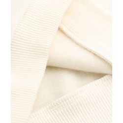 Babyhug Heavy Gauge Terry Knit Sweatshirt With Full Sleeves & Love Applique - Off White