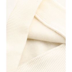 Babyhug Heavy Gauge Terry Knit Sweatshirt With Full Sleeves & Love Applique - Off White