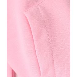 Babyhug Cotton Blend Heavy Gauge Warm Fleece Knit Sweatshirt with Full Sleeves, Front Zipper and Hearts Sequins - Light Pink