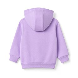 Babyhug Cotton Blend Heavy Gauge Warm Fleece Knit Sweatshirt with Full Sleeves and Happy Days Print - Lavender
