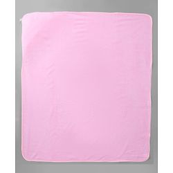 Babyhug Knit Soft Microfiber Towel With Hood Emroidery L 81 x B 81 cm - Pink