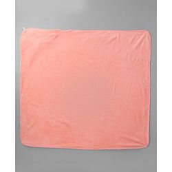 Babyhug Knit Soft Microfiber Towel With Hood Emroidery L 81 x B 81 cm - Orange