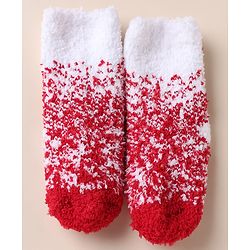 Cute walk by Babyhug Mid Calf Length Woolen Socks -Red
