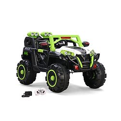 Babyhug Battery Operated Ride-On Jeep with Remote Control| Openable Doors, Music & LED Lights| Magic Swing Mode| Rechargeable Blattery| 20 kg Capacity| Toy for 18 Months6 Years| Black & Red
