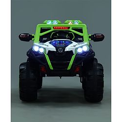 Babyhug Battery Operated Ride-On Jeep with Remote Control| Openable Doors, Music & LED Lights| Magic Swing Mode| Rechargeable Blattery| 20 kg Capacity| Toy for 18 Months6 Years| Black & Red