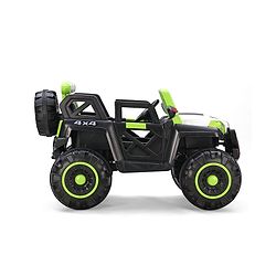 Babyhug Battery Operated Ride-On Jeep with Remote Control| Openable Doors, Music & LED Lights| Magic Swing Mode| Rechargeable Blattery| 20 kg Capacity| Toy for 18 Months6 Years| Black & Red