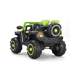 Babyhug Battery Operated Ride-On Jeep with Remote Control| Openable Doors, Music & LED Lights| Magic Swing Mode| Rechargeable Blattery| 20 kg Capacity| Toy for 18 Months6 Years| Black & Red