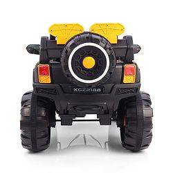 Babyhug Battery Operated Ride-On Jeep with Remote Control| Openable Doors, Music & LED Lights| Magic Swing Mode| Rechargeable Blattery| 20 kg Capacity| Toy for 18 Months6 Years| Black & Red