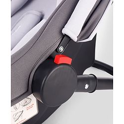 Babyhug Cloud Cradle 3-in-1 Baby Carry Cot  White Grey| Rocker & Baby Seat| Safety Harness| Adjustable Canopy| Lightweight Portable Design| Removable & Washable Cover| 015 Months