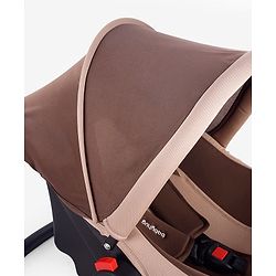 Babyhug Cloud Cradle 3-in-1 Baby Carry Cot  White Grey| Rocker & Baby Seat| Safety Harness| Adjustable Canopy| Lightweight Portable Design| Removable & Washable Cover| 015 Months