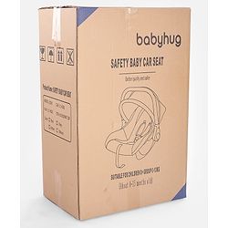 Babyhug Cloud Cradle 3-in-1 Baby Carry Cot  White Grey| Rocker & Baby Seat| Safety Harness| Adjustable Canopy| Lightweight Portable Design| Removable & Washable Cover| 015 Months