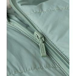 Babyhug Woven Padded/Quilted/ Winter Jacket with Full Sleeves and Bear Print - Mint