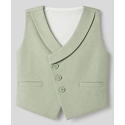 Babyhug Knit Full Sleeves Striped Four Piece Party Suit  - Light Green
