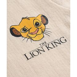 Babyhug Disney Full Sleeves Thermal Innerwear With Lion King Graphic - OffWhite