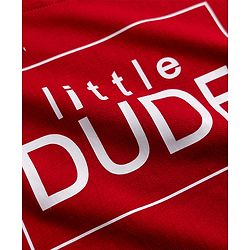 Babyhug Knit Full Sleeves Solid Blazer With Text Printed T-Shirt - Ivory