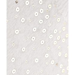 Babyhug Knit Full Sleeves Pullover with Sequin Work - White