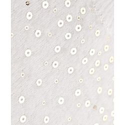 Babyhug Knit Full Sleeves Pullover with Sequin Work - White