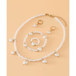 Babyhug Free Size Jewellery Set for Girls - Off White