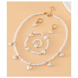Babyhug Free Size Jewellery Set for Girls - Off White