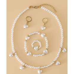 Babyhug Free Size Jewellery Set for Girls - Off White